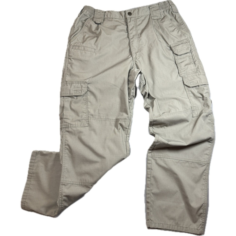 5.11 Tactical Series Cargo Pants Mens 34x30 (actual 32 x 28) Khaki Ripstop
